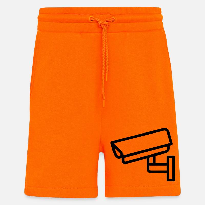 caméra - Short bio décontracté fabriqué en UE - SUNSET ORANGE