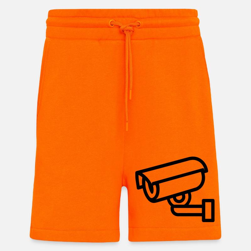 caméra - Short bio décontracté fabriqué en UE - SUNSET ORANGE