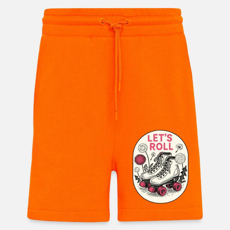 Let's Roll Retro Rollschuhe - Shorts - made by SPREAD - SUNSET ORANGE