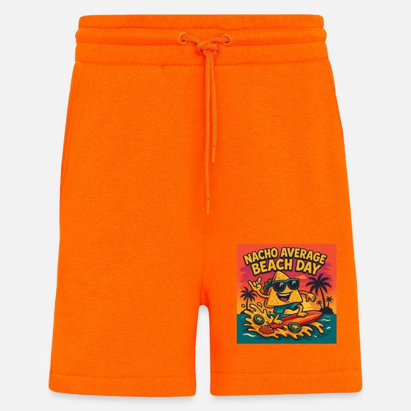 Nacho Average Beach Day Design - Shorts - made by SPREAD - SUNSET ORANGE