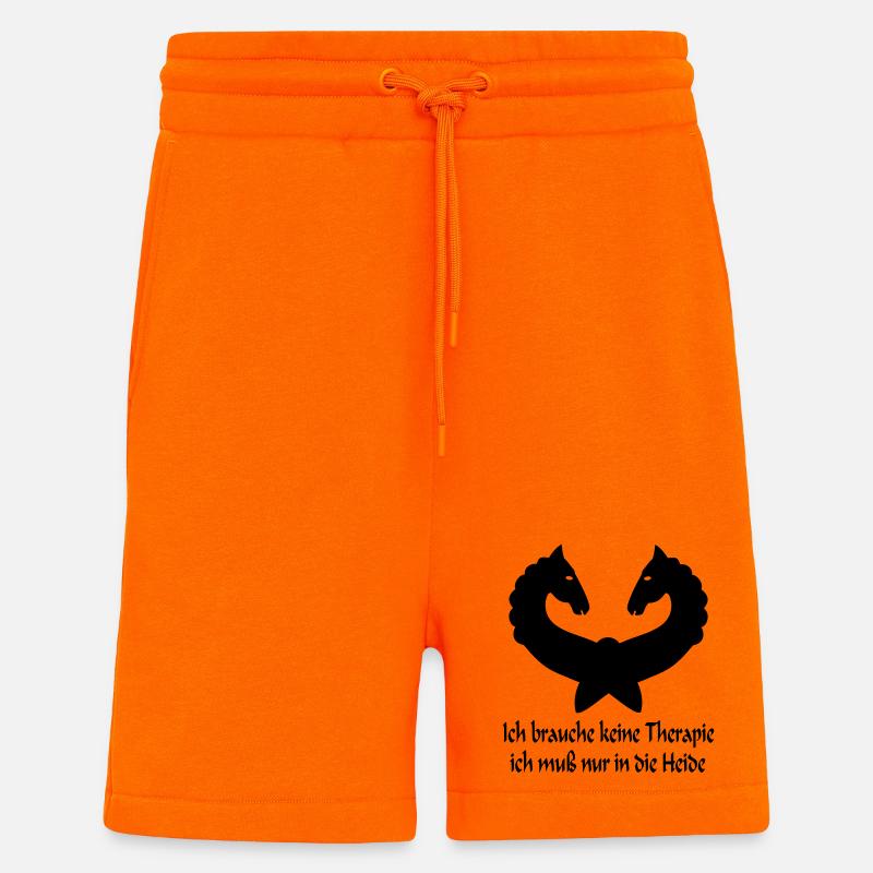 Lüneburger Heide Pferde - Shorts - made by SPREAD - SUNSET ORANGE