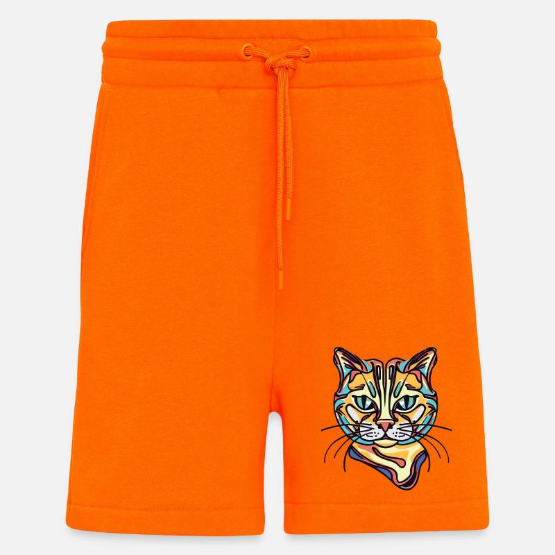 Bunte Katze - Shorts - made by SPREAD - SUNSET ORANGE
