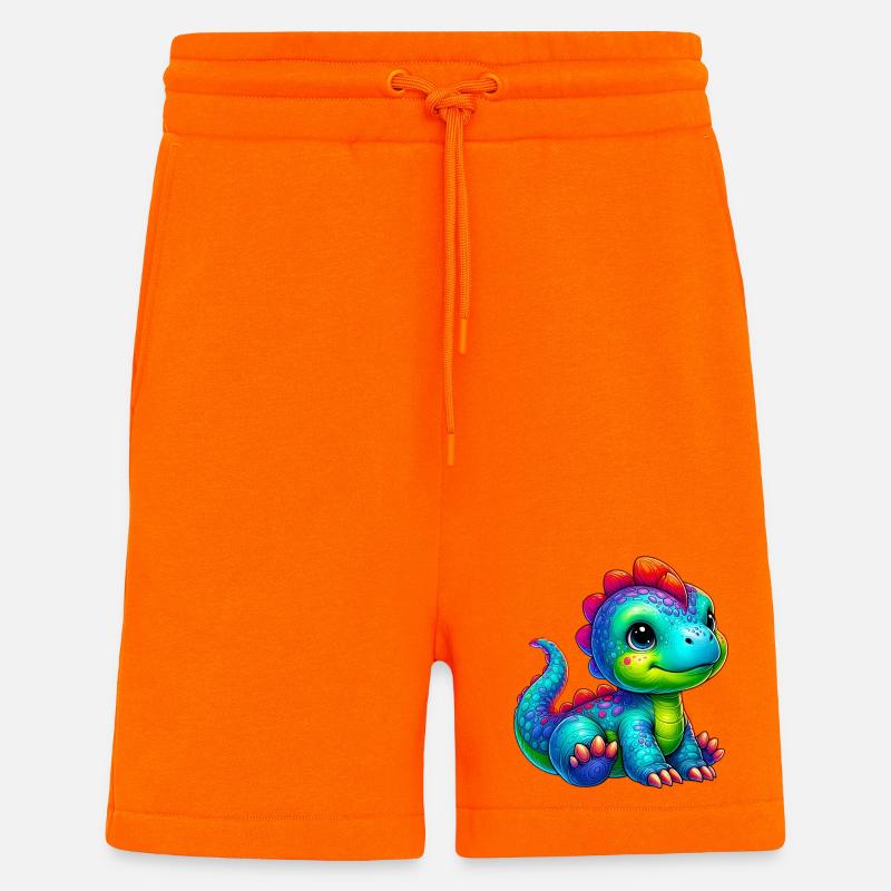 Dinosaurier - Shorts - made by SPREAD - SUNSET ORANGE