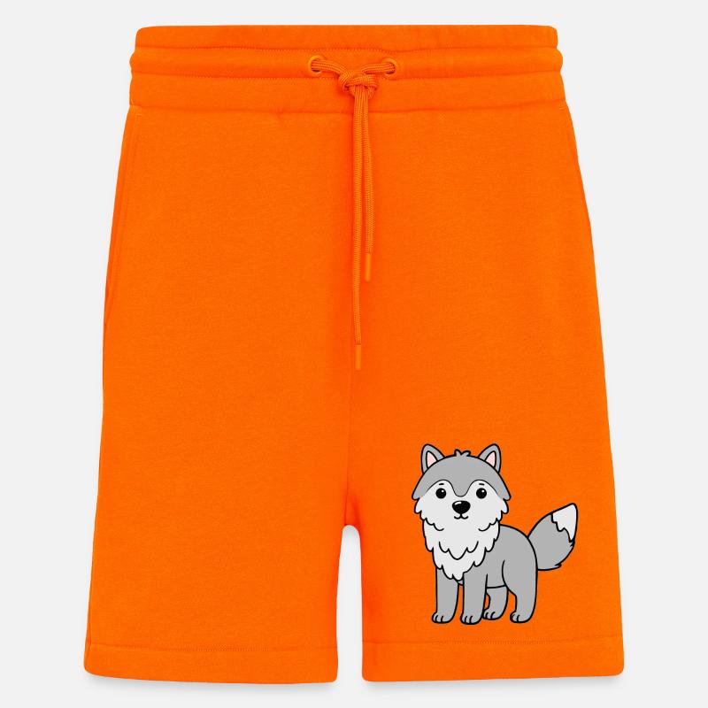Wolf Wölfe - Shorts - made by SPREAD - SUNSET ORANGE