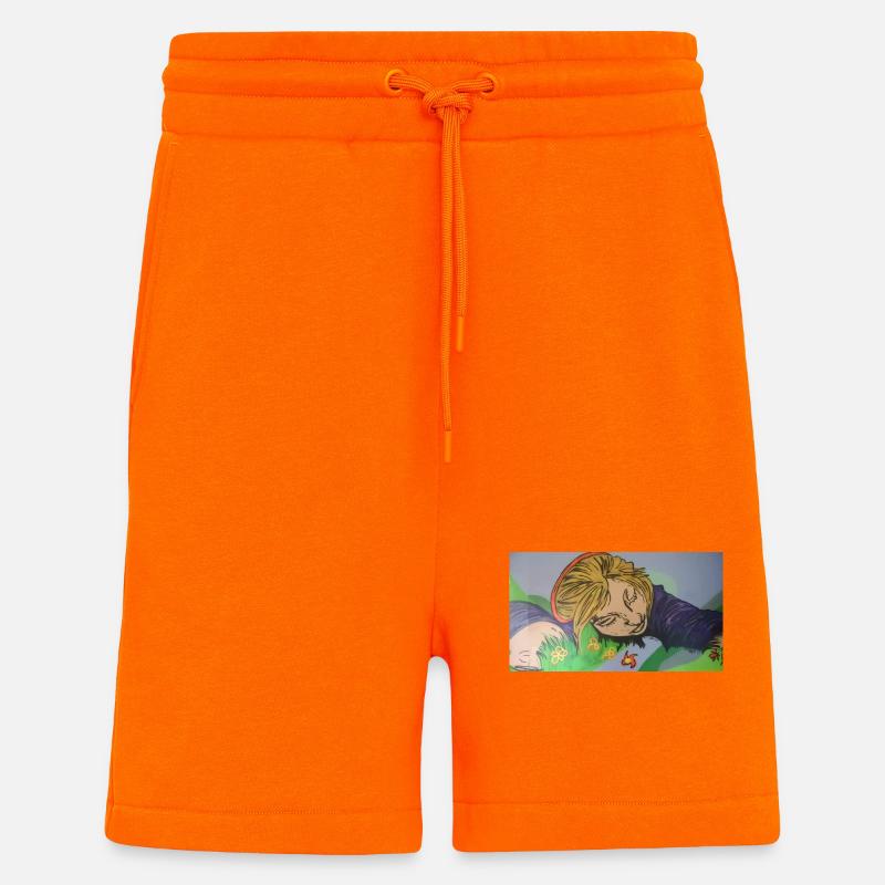 Träumendes Mädchen - Shorts - made by SPREAD - SUNSET ORANGE