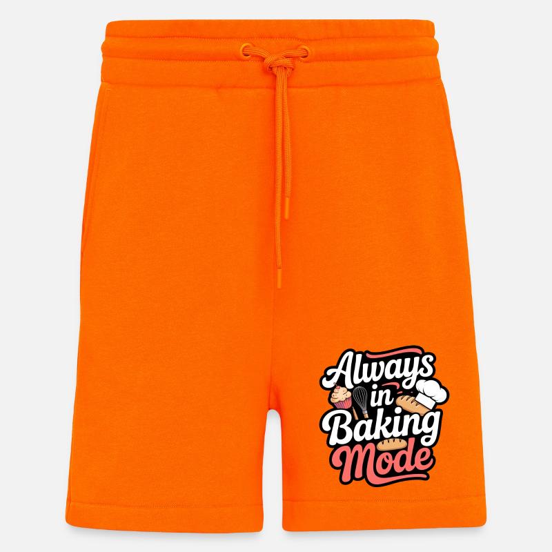 Mode de cuisson Always Bake - Short bio décontracté fabriqué en UE - SUNSET ORANGE