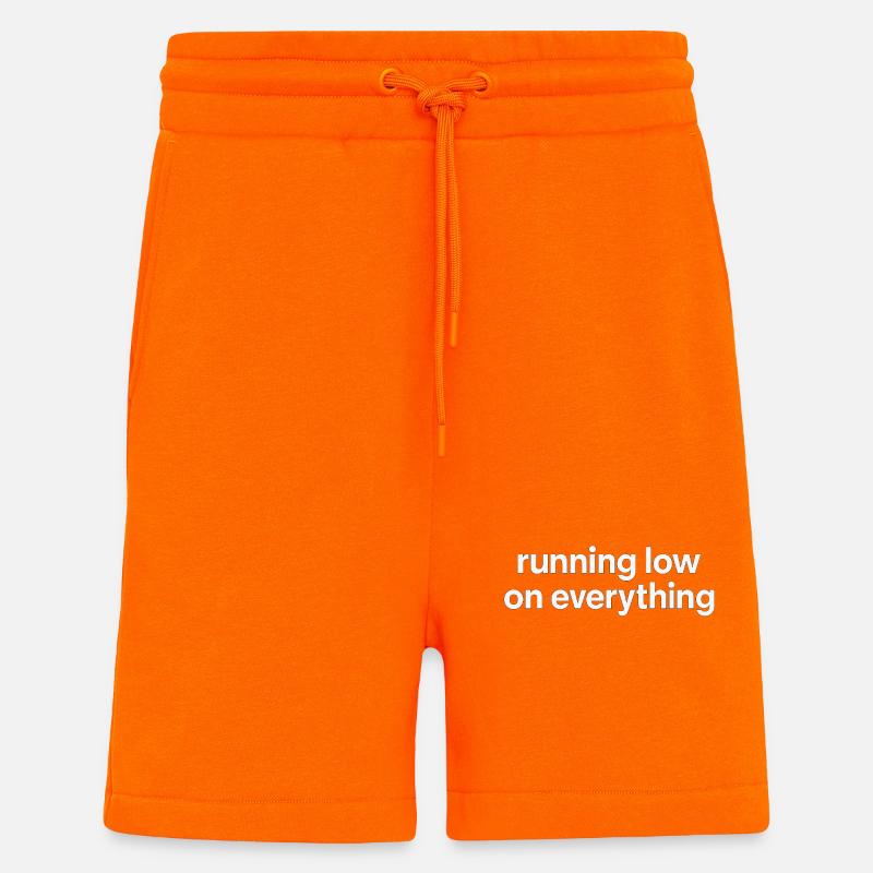 running low on everything - Shorts - made by SPREAD - SUNSET ORANGE