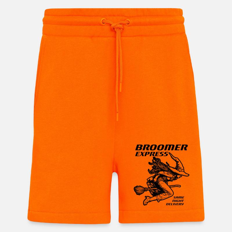 Witch Express Schwarzes Design - Shorts - made by SPREAD - SUNSET ORANGE