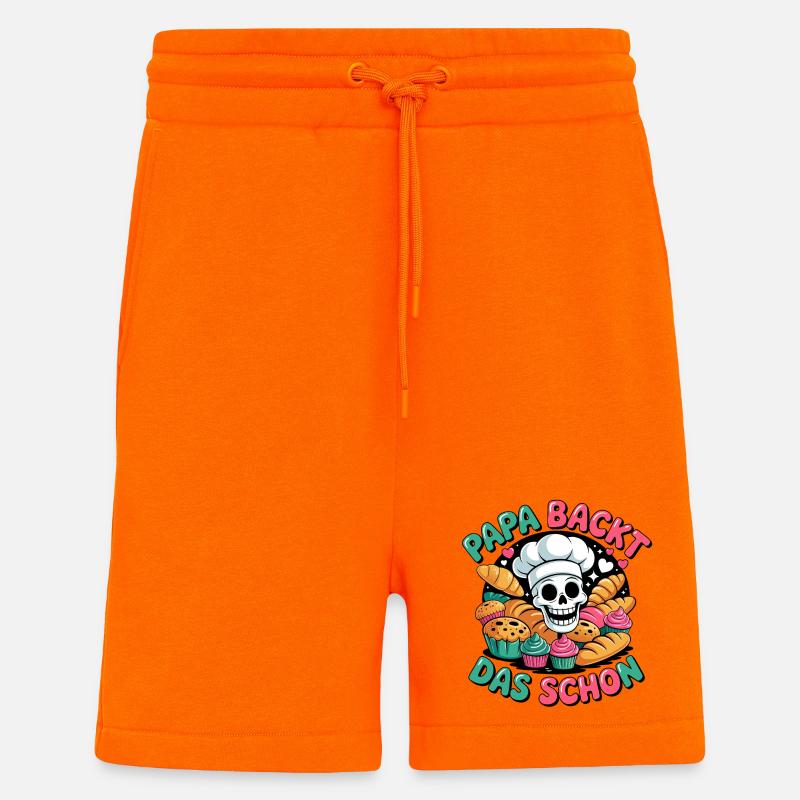 Papa Backt Das Schon - Shorts - made by SPREAD - SUNSET ORANGE