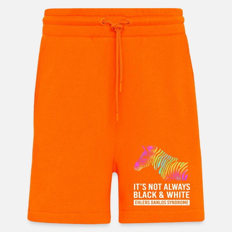 HSD syndrome d’Ehlers-Danlos EDS - Short bio décontracté fabriqué en UE - SUNSET ORANGE