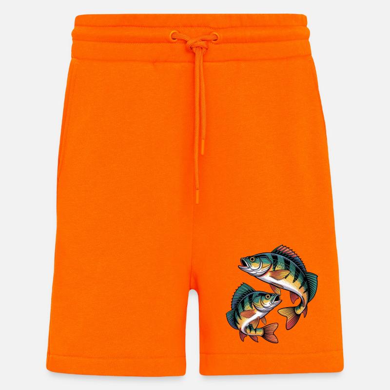 two perch - Shorts - made by SPREAD - SUNSET ORANGE