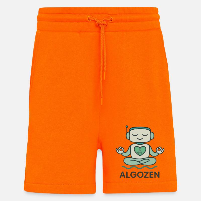 Robot Zen - Shorts - made by SPREAD - SUNSET ORANGE