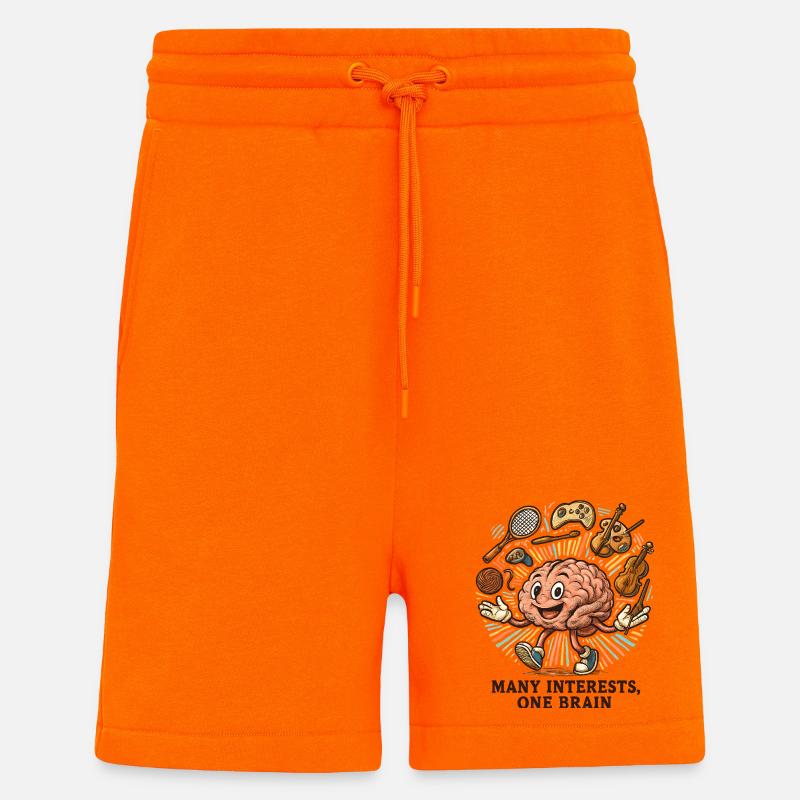 Versatile Brain: Many Passions ADHD ADHD - Shorts - made by SPREAD - SUNSET ORANGE