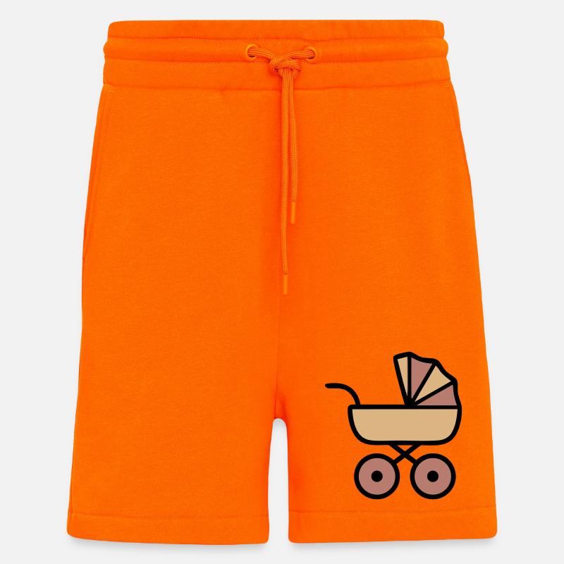 Kinderwagen Baby Boho Icon - Shorts - made by SPREAD - SUNSET ORANGE