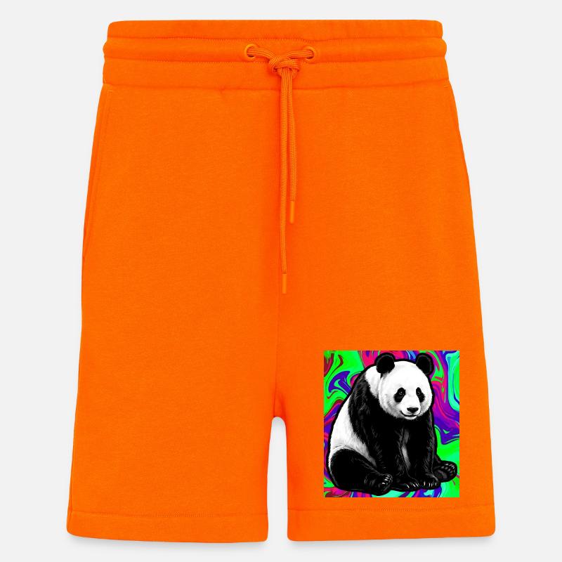 panda - Shorts - made by SPREAD - SUNSET ORANGE