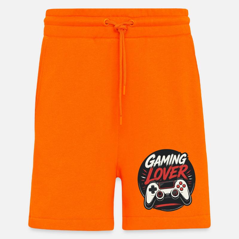 Jeu Manger Sommeil Jeu Répéter - Short bio décontracté fabriqué en UE - SUNSET ORANGE