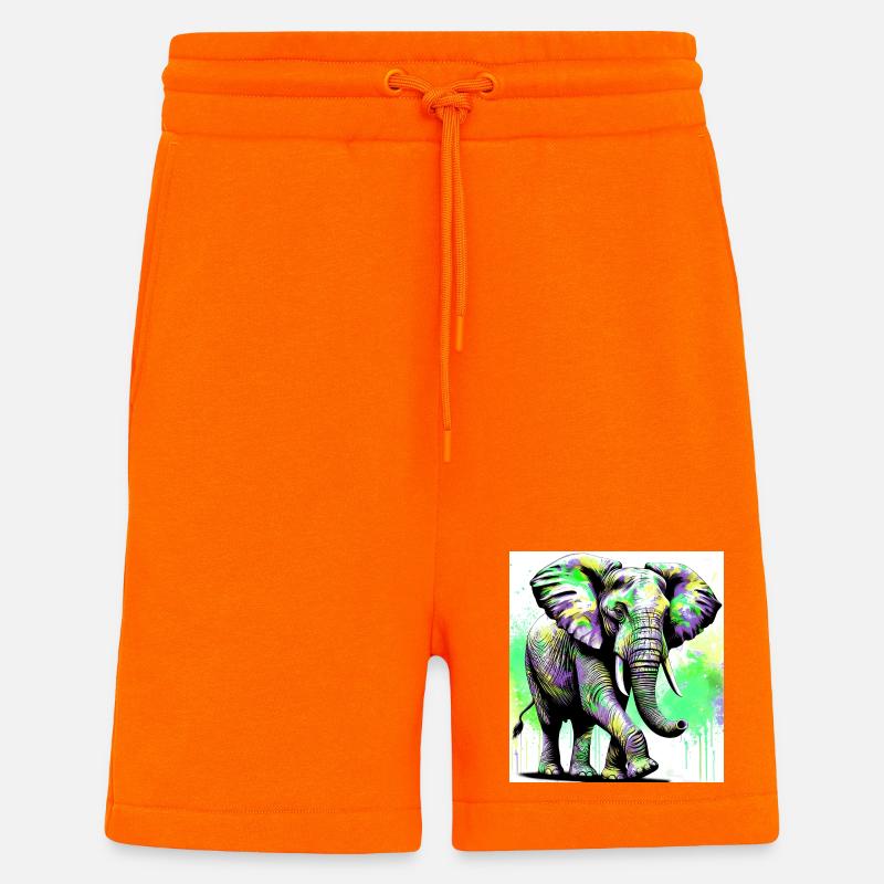 elephant - Shorts - made by SPREAD - SUNSET ORANGE