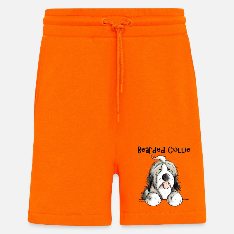 Süßer Bearded Collie - Shorts - made by SPREAD - SUNSET ORANGE