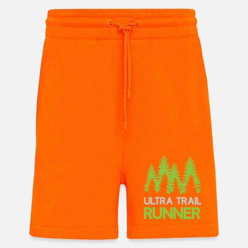 Ultra Trail Runner - Short bio décontracté fabriqué en UE - SUNSET ORANGE