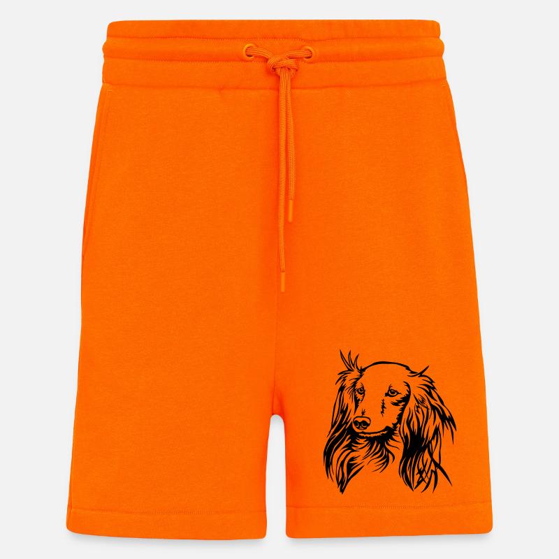 Dackel Kopf - Shorts - made by SPREAD - SUNSET ORANGE