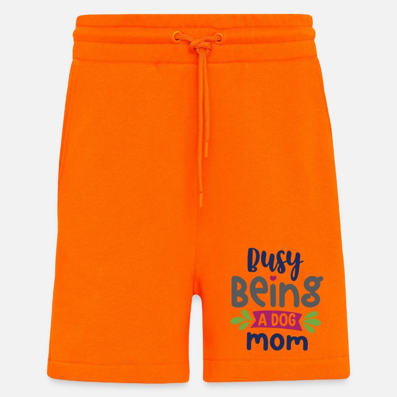 Beschäftigt, eine Hundemama zu sein - Shorts - made by SPREAD - SUNSET ORANGE