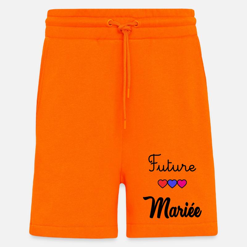 FUTURE MARIEE - Short bio décontracté fabriqué en UE - SUNSET ORANGE