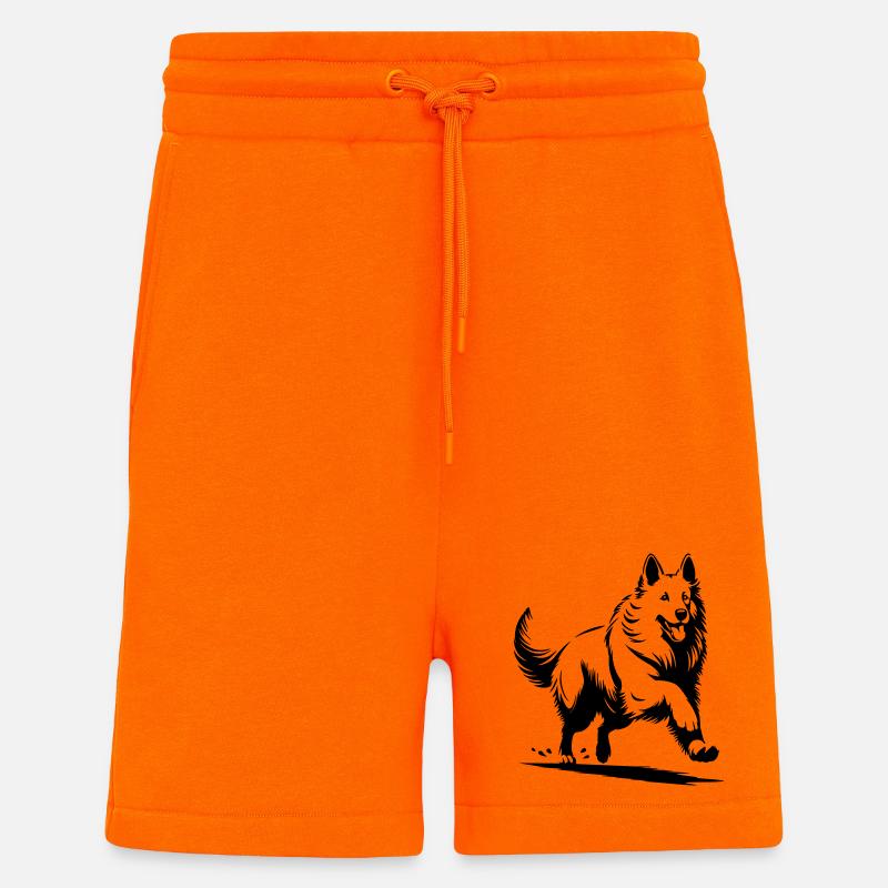 Schweizer Schäferhund - Shorts - made by SPREAD - SUNSET ORANGE