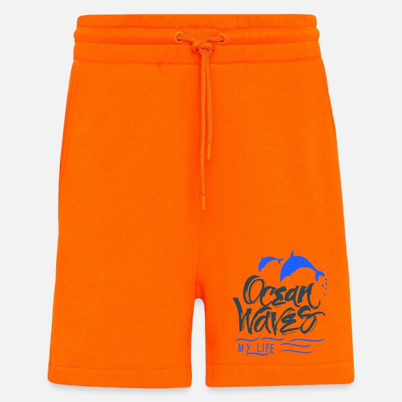 Ocean Delfine - Shorts - made by SPREAD - SUNSET ORANGE
