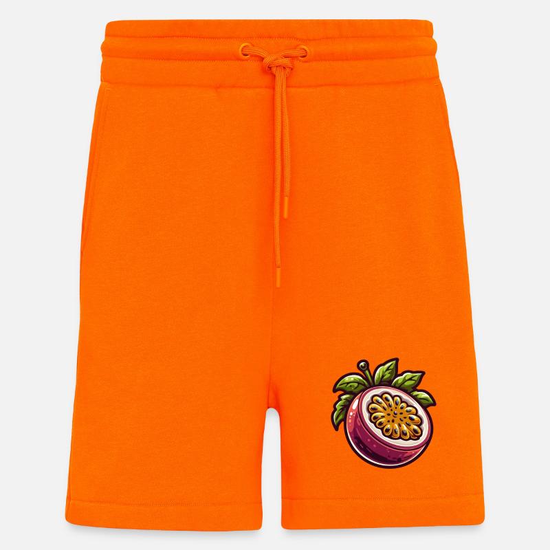 Passionate Exotic Fruit Pattern - Shorts - made by SPREAD - SUNSET ORANGE