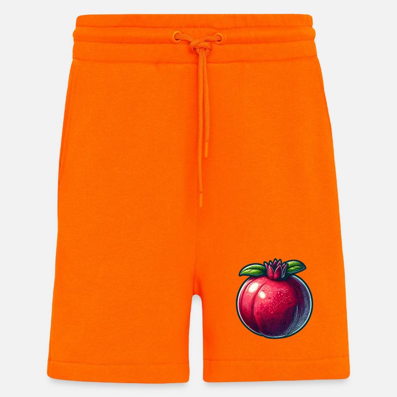 Granatapfel mit hellen, modernen Mustern - Shorts - made by SPREAD - SUNSET ORANGE