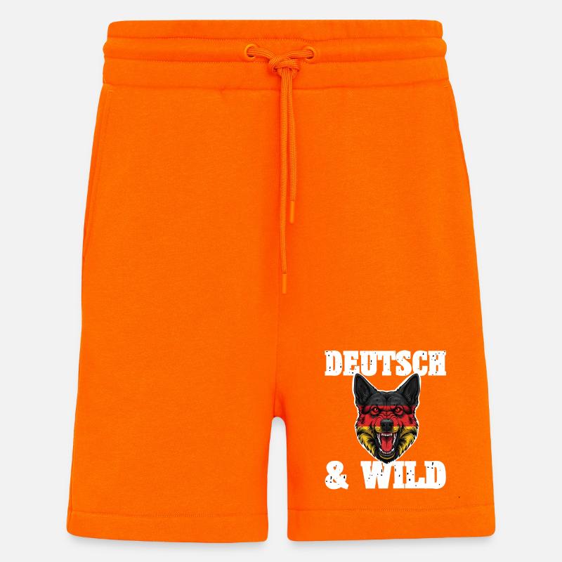 Wilder Schäferhund - Shorts - made by SPREAD - SUNSET ORANGE