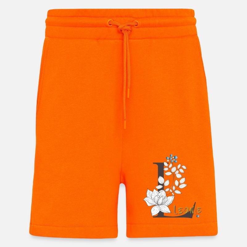 Buchstabe L Leonie - Shorts - made by SPREAD - SUNSET ORANGE