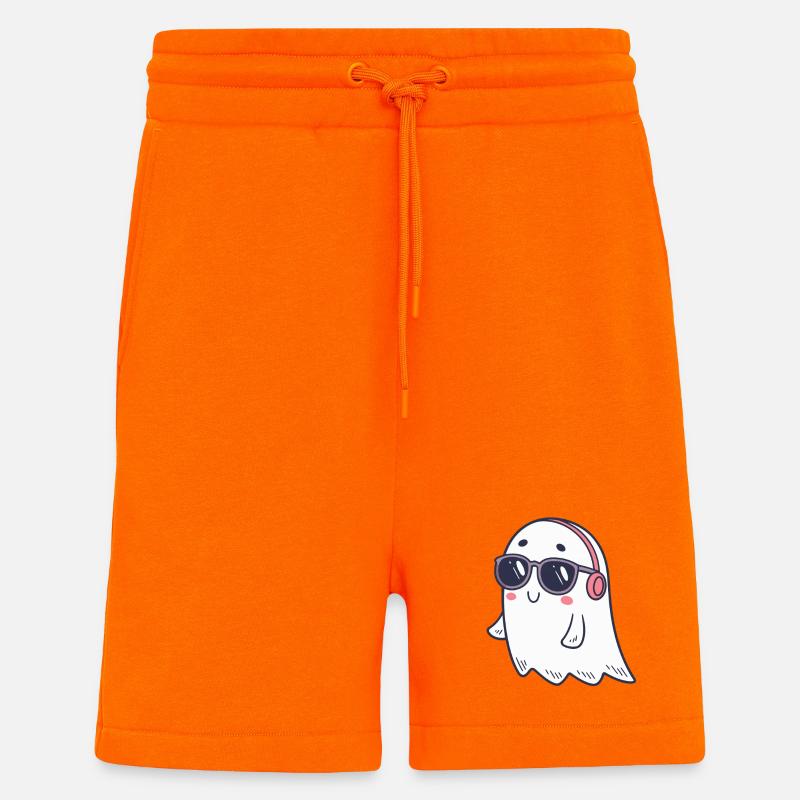 Süße Ghost DJ Brille - Shorts - made by SPREAD - SUNSET ORANGE