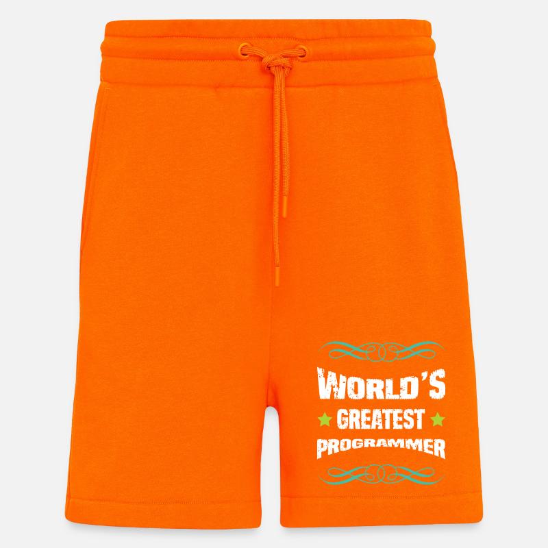 World's Best Programmer Shirt - Shorts - made by SPREAD - SUNSET ORANGE