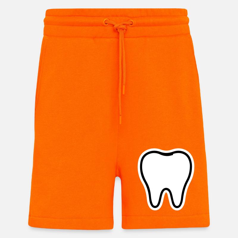 Zahn Symbol - Shorts - made by SPREAD - SUNSET ORANGE
