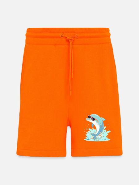 Delfin-Sommer-Pinkbrille - Shorts - made by SPREAD - SUNSET ORANGE