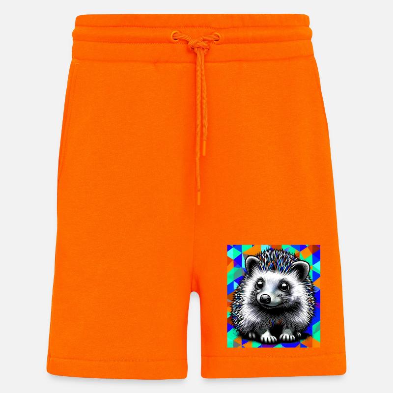 hérisson - Short bio décontracté fabriqué en UE - SUNSET ORANGE