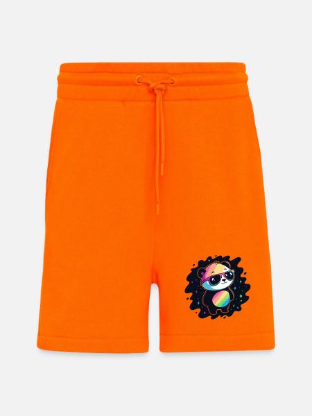 Panda Rainbow Galaxy Cool Glasses - Shorts - made by SPREAD - SUNSET ORANGE