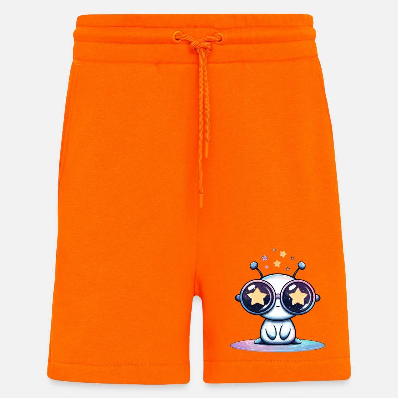 Starry glasses Alien - Shorts - made by SPREAD - SUNSET ORANGE
