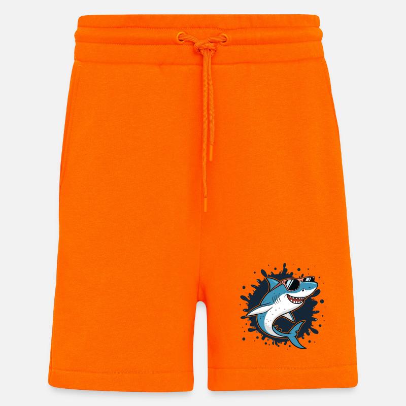 Cool Shark Ink Blast Sunglasses - Shorts - made by SPREAD - SUNSET ORANGE