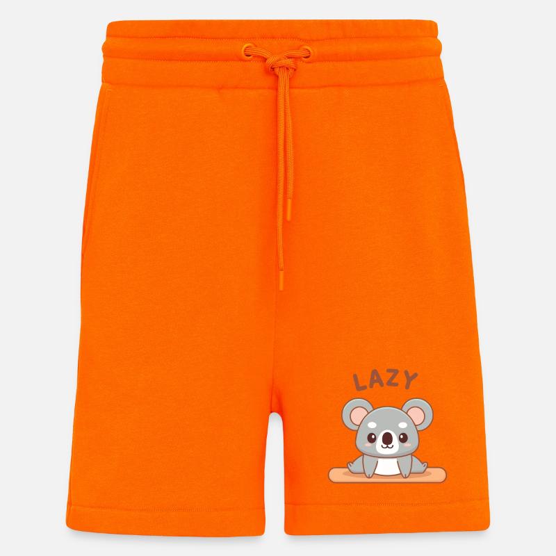 Zen Koala Sloth Meditating - Shorts - made by SPREAD - SUNSET ORANGE