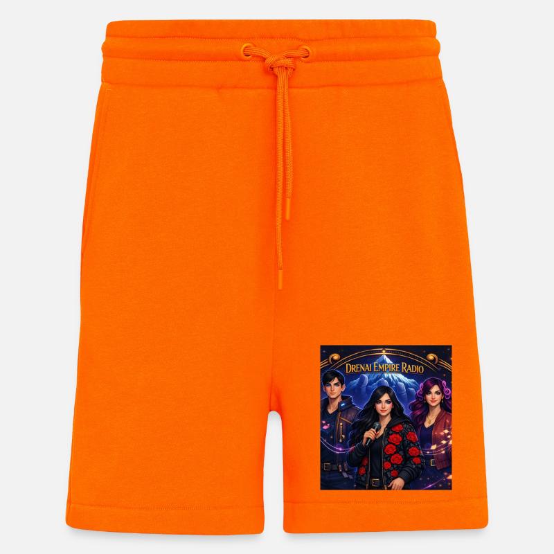 Radio Banner Tee - Shorts - made by SPREAD - SUNSET ORANGE