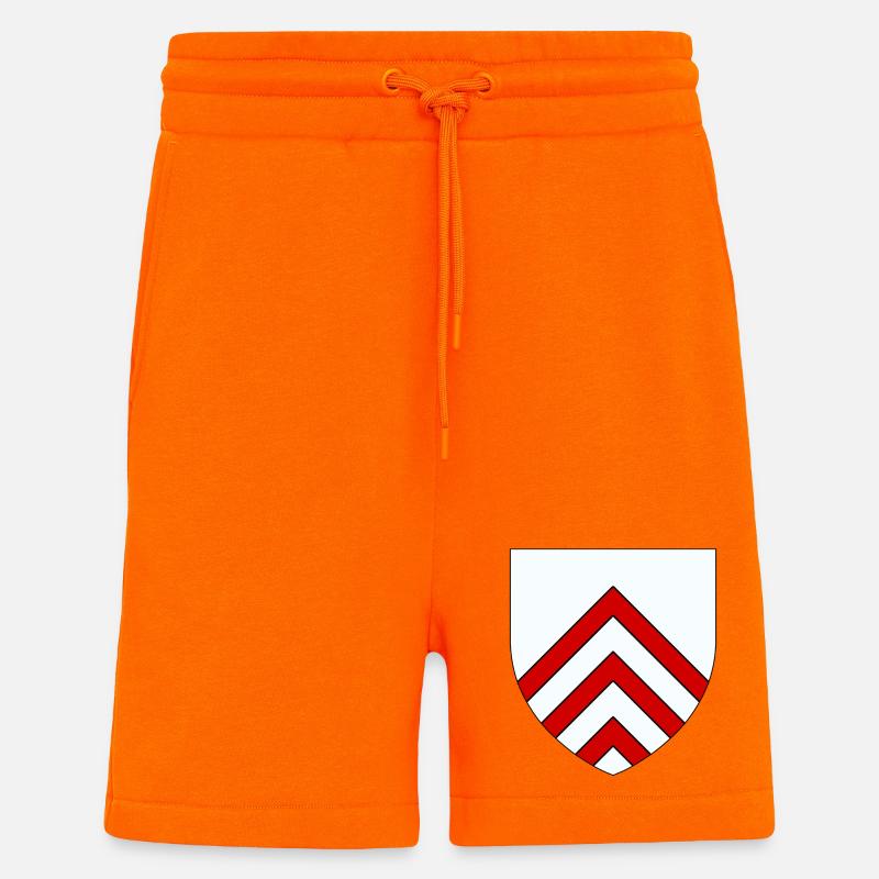 Blason du Perche - Short bio décontracté fabriqué en UE - SUNSET ORANGE