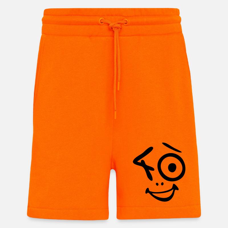 Wow, 40 ans! - Short bio décontracté fabriqué en UE - SUNSET ORANGE