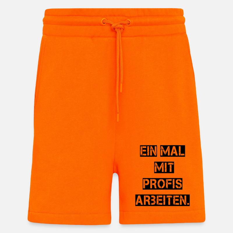 Work with professionals once. - Shorts - made by SPREAD - SUNSET ORANGE