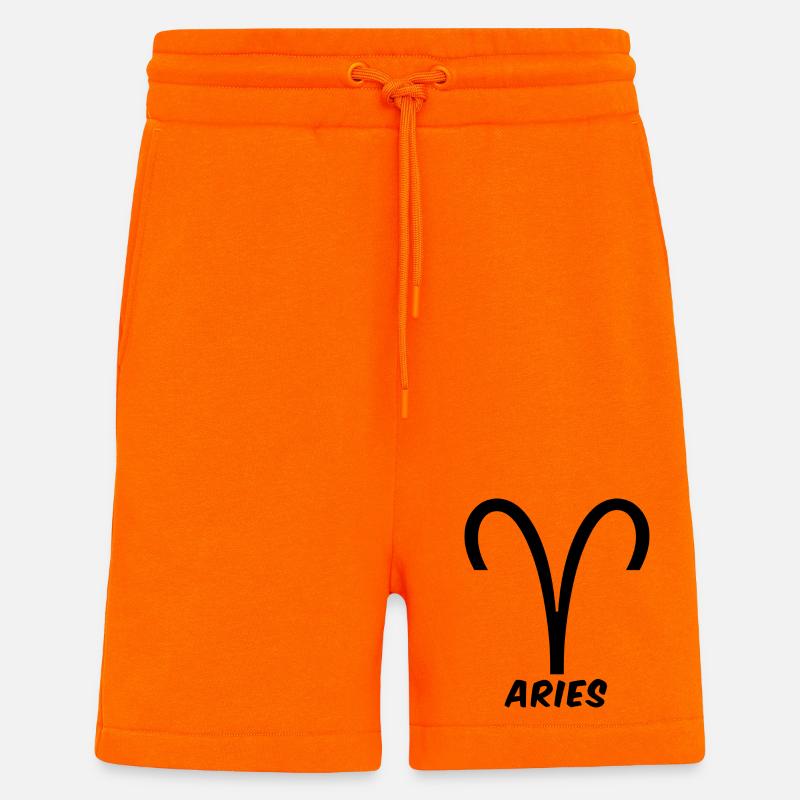 Widder Sternzeichen Widder Widder Horoskop - Shorts - made by SPREAD - SUNSET ORANGE