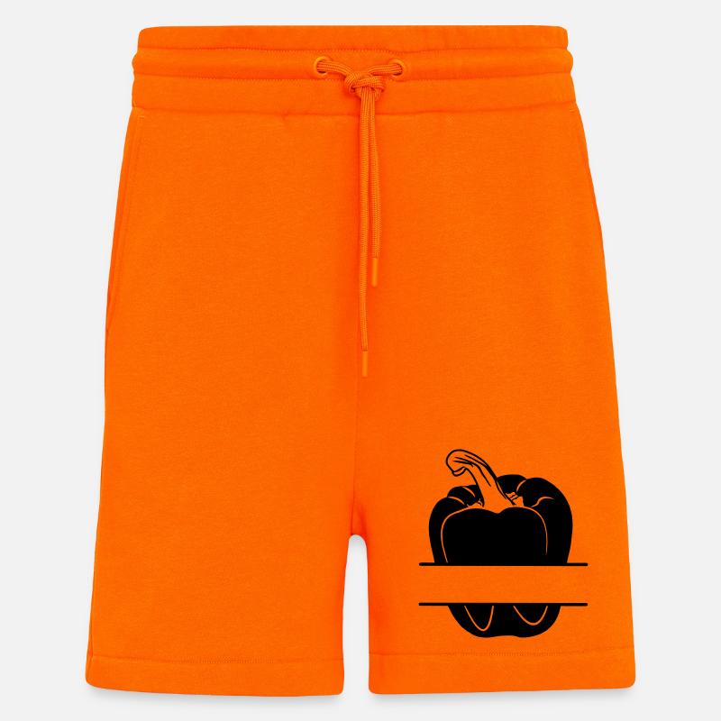 Paprika transparentes Schattenbild - Shorts - made by SPREAD - SUNSET ORANGE