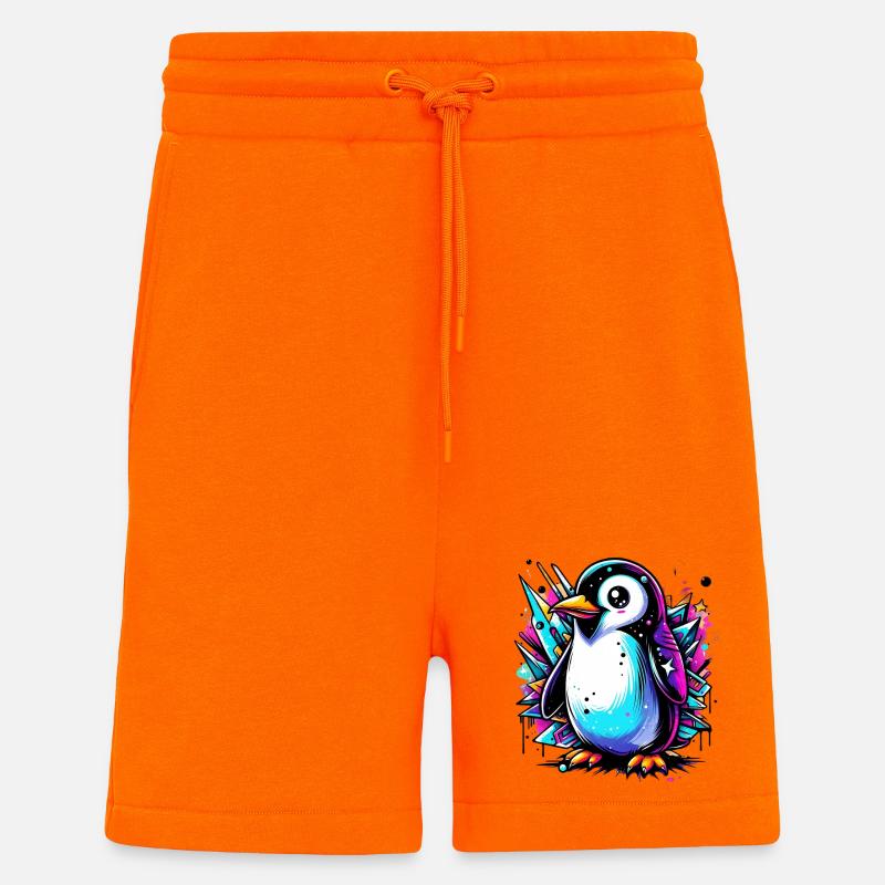 Penguin - Shorts - made by SPREAD - SUNSET ORANGE