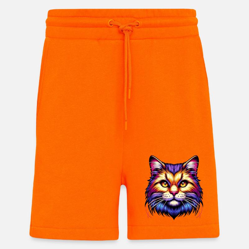 Cat - Shorts - made by SPREAD - SUNSET ORANGE