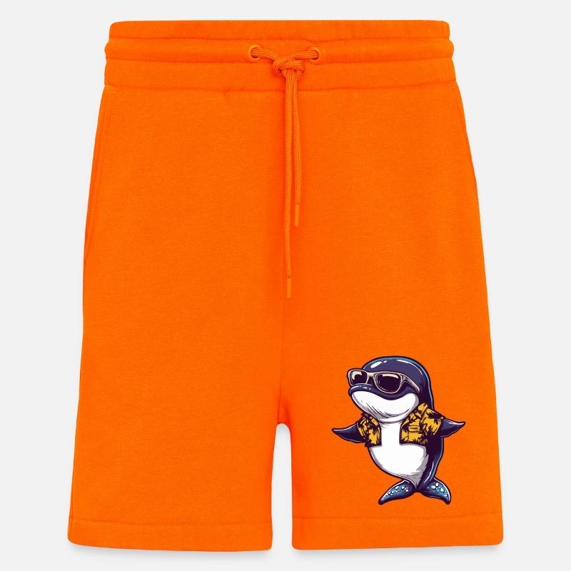 Wal Comic Urlaub - Shorts - made by SPREAD - SUNSET ORANGE
